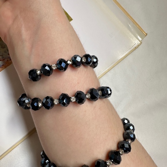3/50$Bracelet + earrings with blue stone - Picture 13 of 14